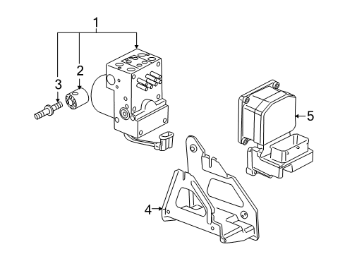 GM 18078146 Abs Control Module, Electronic Brake Control Module Assembly