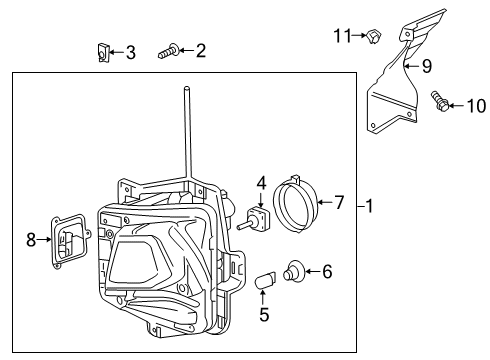 GM 84711711 Harness Assembly, Fwd Lp Wrg