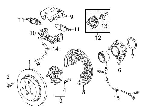 GM 95910911 Cylinder, Rear Brake