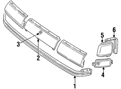 GM 5975571 Reflx Assembly, Radiator Grille