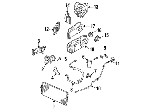 GM 3095844 Condenser Asm