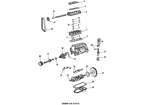 GM 90281811 Hood Assembly, Timing Belt Front