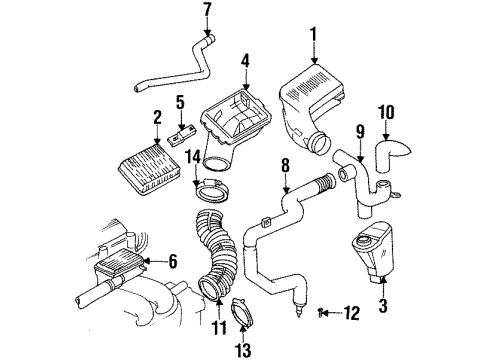 GM 24572340 Hose Assembly, Crankcase Vent(Oil Separator To Air Cleaner)