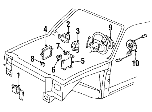 GM 16167609 Sensor Assembly, Inflator Restraint Pass Compartment