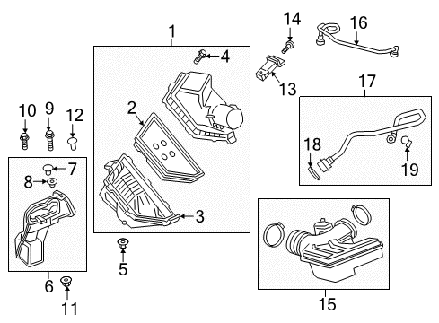 GM 12696363 Sensor Assembly, Mass Airflow