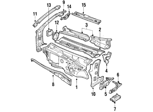 GM 20375208 REINFORCEMENT, Front Body Hinge Pillar