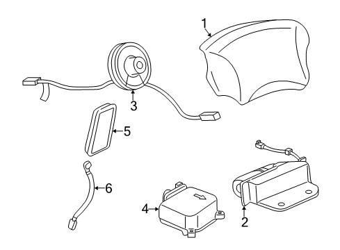 GM 25765110 Sensor Assembly, Inflator Restraint Side Imp