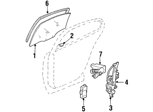 GM 25725724 Weatherstrip Assembly, Rear Side Door Window