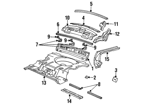 GM 10186711 PANEL, Rear Compartment Floor/Access