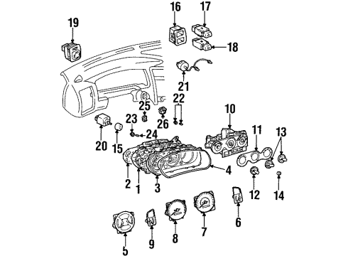 GM 94857234 Switch,Turn Signal & Headlamp & Windshield Wiper(W/Lever & Inflator Restraint Coil)