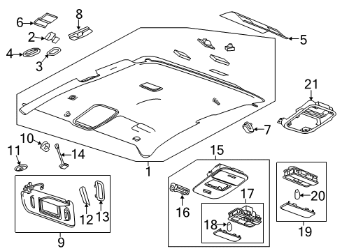 GM 84079797 Harness Assembly, Roof Wiring