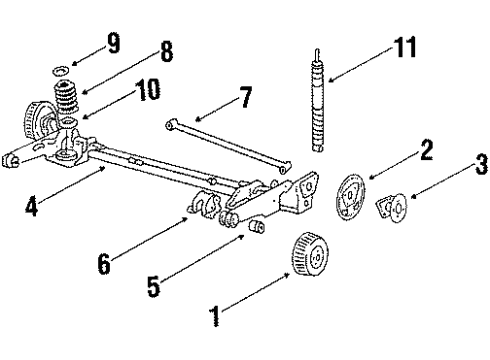 GM 10029094 Bracket, Rear Axle Control Arm