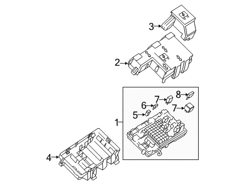 GM 15124470 Deflector Assembly, Engine Wiring Harness Fuse Block Washer