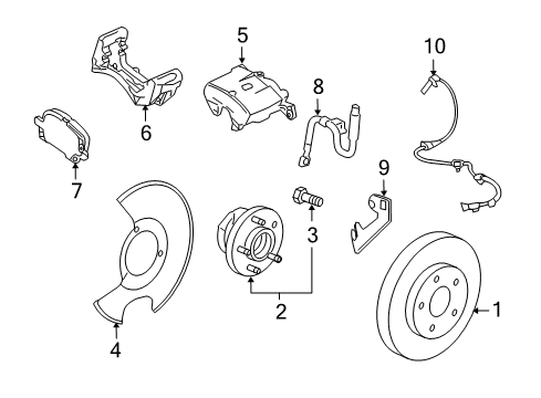 GM 13504031 Seal Kit, Front Brake Caliper Guide Pinion