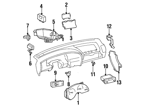 GM 12101918 Connector, W/Leads, 12-Way F. *Black