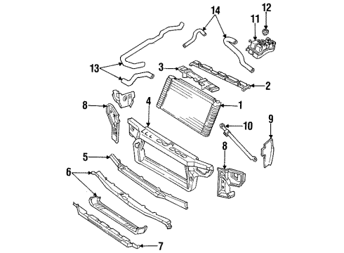 GM 3534976 Bracket Assembly, Radiator Surge Tank