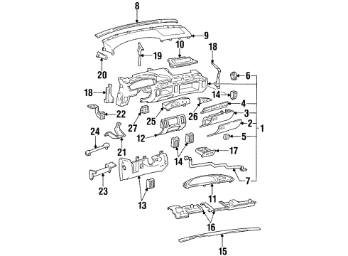 GM 25638049 Insulator Assembly, Instrument Panel