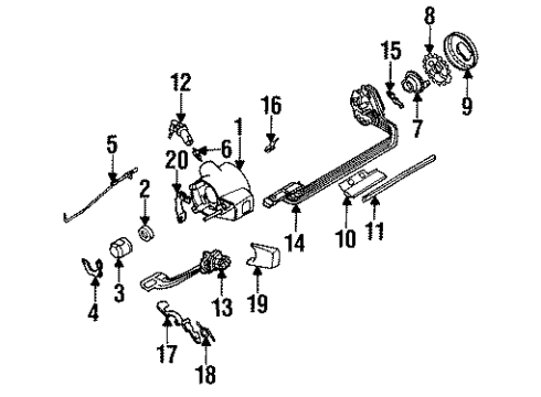 GM 7810516 Spring, Key Release