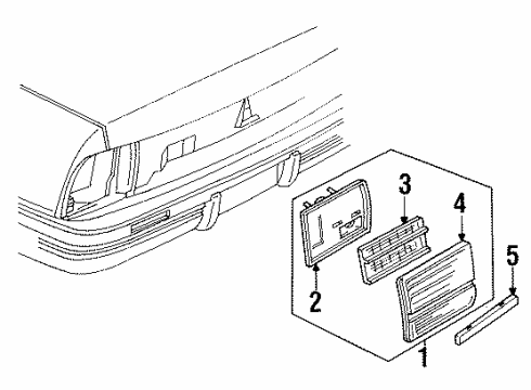 GM 5974811 Lamp Assembly, Back Up