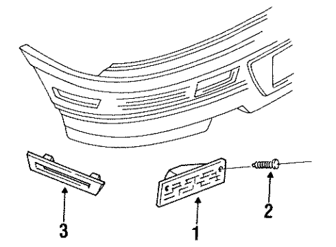 GM 5975869 Reflector,Rear Bumper Fascia