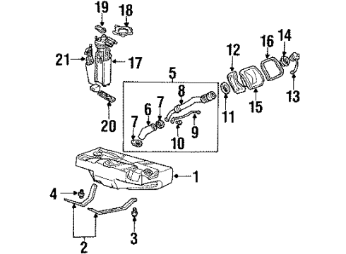 GM 25724821 Cable Assembly, Accelerator Control