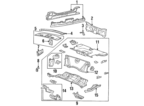 GM 20692323 Plate Assembly, Name Compartment Lid Outer Panel "Fe3"