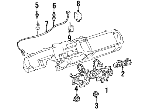 GM 25640165 Instrument Panel Gage CLUSTER