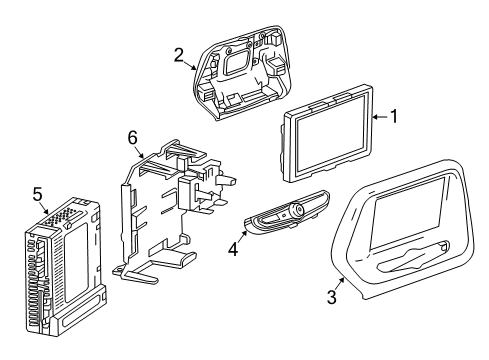 GM 84135752 Control Assembly, Amplitude Modulation/Frequency Modulation Stereo Radio