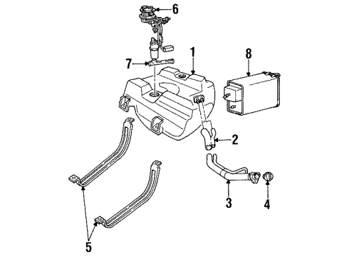 GM 19179979 Fuel Tank Fuel Pump Module Kit