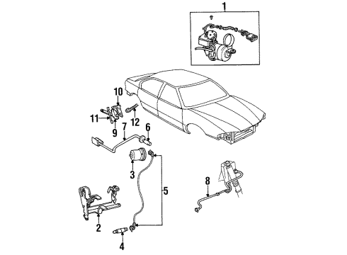 GM 25607746 Harness Assembly, Auto Level Control Air Tube *Crossover