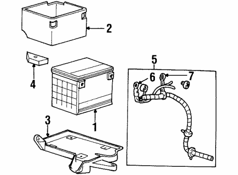 GM 12157268 Cable Asm,Battery Positive(38"Long)