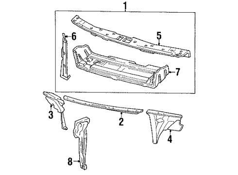 GM 25662084 Panel, Front Compartment Front