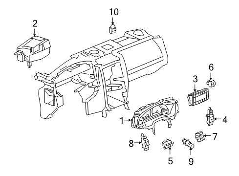 GM 25899013 Instrument Panel Gage CLUSTER