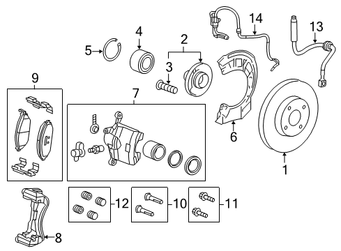 GM 13591420 Seal Kit, Front Brake Caliper Piston