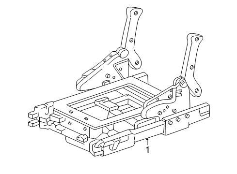 GM 25651800 Cover, Driver Seat Outer Adjuster Rear Finish *Gray