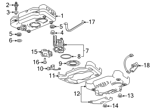 GM 55506443 Sensor Assembly, Exh Press Diff