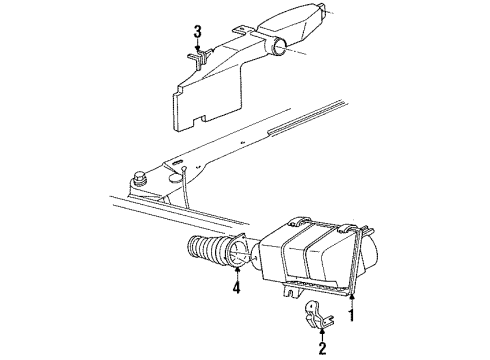 GM 25534068 Duct, Rear A