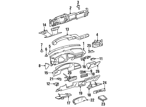 GM 22653086 Cover, Instrument Panel Fuse Block Access Hole *Light Neutral