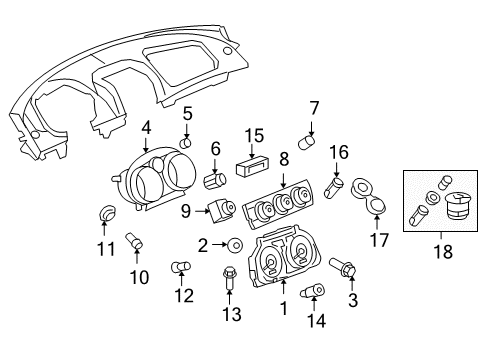 GM 89048419 Bolt,Trans Wiring Harness Bracket