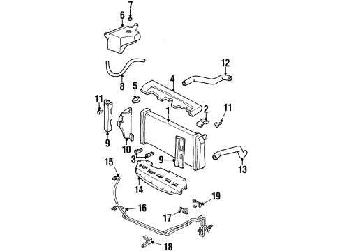 GM 25641167 Radiator Outlet Hose (Lower)