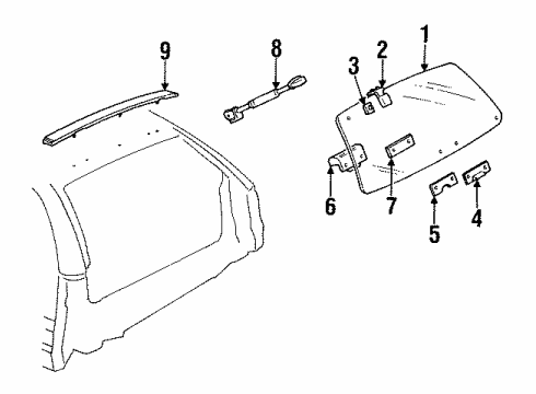 GM 5977363 Lamp Assembly, High Mount Stop