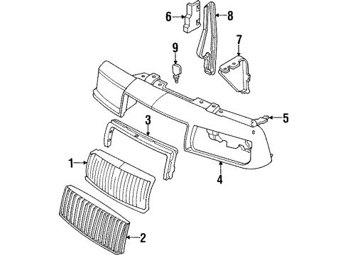 GM 25520019 Plate, Radiator Grille Name