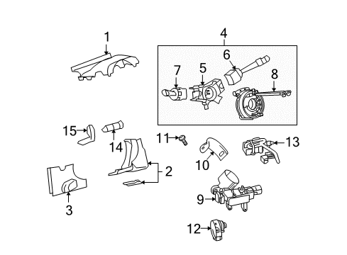 GM 15218593 Switch Assembly, Driver Information Display