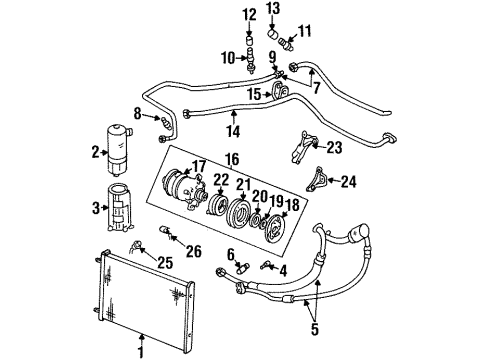 GM 1647450 Bracket, A/C Compressor Rear