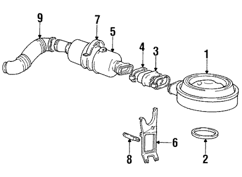 GM 14033834 Support Assembly, Air Cleaner Resonator