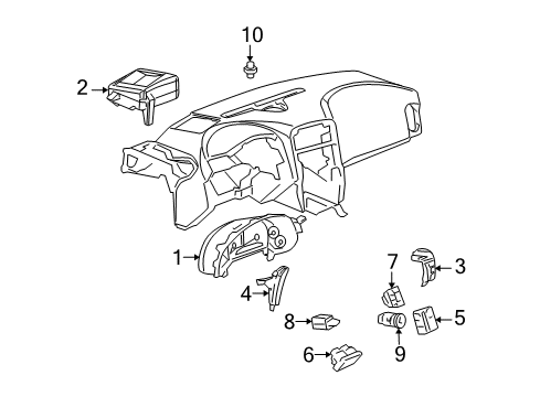 GM 25802192 Instrument Cluster Assembly