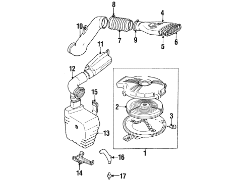 GM 30019340 CLAMP, Air Cleaner Intake