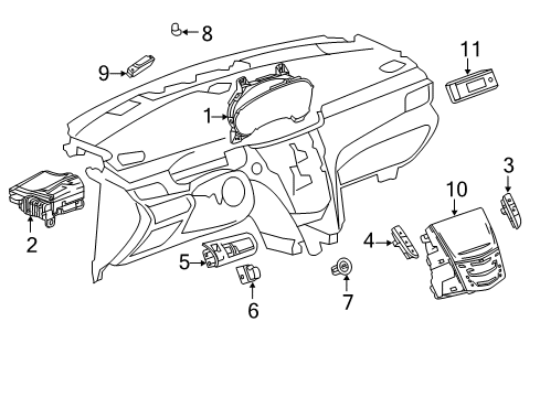 GM 84462088 Instrument Cluster Assembly *My19 Welcome Animation Sw 17.131