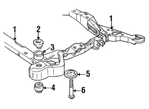 GM 3537340 INSULATOR, Body to Frame Mounting