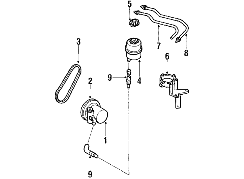 GM 90305511 Hose,P.S. Pressure(N00&N40)